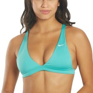 NWT Nike Women's Essential Bralette Bikini Top in Washed Teal, sz Med